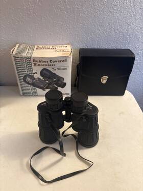 Bak-4 Montgomery Ward 35084 Western Field Binocilars Prisms 7x50 372ft At 1000yds Fully Coated Optics