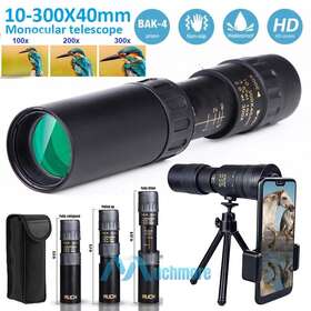 Much 10-300x40mm Night Vision 4k Hd Monocular Phone Camera Super Zoom Lense Telephoto