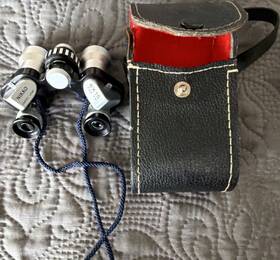 Nikko Hzn-5496 Vintage 6x15 Binoculars Compact Coated Lens Opera Glasses Black Hzn 5496