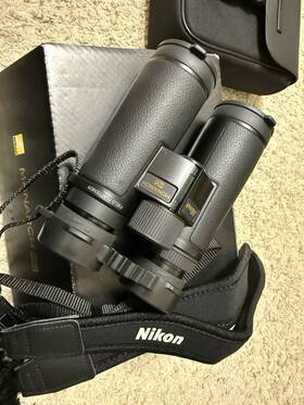 0012892 Nikon Monarch Hg 8x42 Binoculars With Case Minimal Use Near Mint