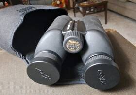 008723 Nikon Lightly Used - Travelite V 12x25 Binoculars