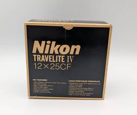 12x25cf Nikon 018208073245 Travelite Iv Compact Binoculars With Original Box