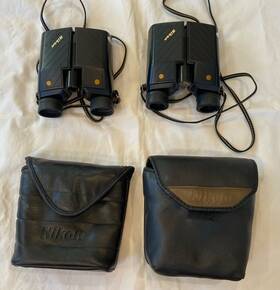 045226 Nikon Two Travelite Ii Compact Binoculars 9x25 Japan With Original Cases 045226 Nikon Two Travelite Ii Compact Binoculars 9x25 Japan With Original Cases