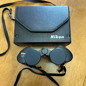 134031 Nikon Vintage 7x35 Binoculars 9.3 Degree Wide Field Black Japan Tested