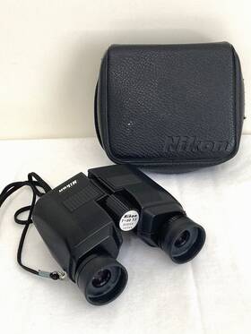329145 Nikon Binoculars Vintage With Case 7 X20 7.1 Compact Black