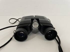 456231 Nikon Vintage 7x20 Binoculars 7.1 Field Black Compact Japan With Strap