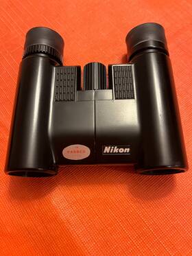 545887 Nikon Vintage 8x20 7 Compact Binoculars With Black Leather Carry Case