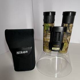 634460 Nikon Realtree Outdoors 10x25 5 Inch Compact Camouflage Binoculars Hunting