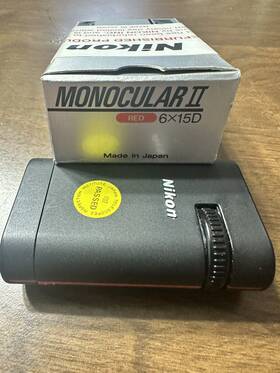 6x15d Nikon Monocular Ii 6 15d Red Made In Japan Factory Refurbished With Box