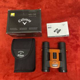 700841 Nikon Callaway Golf Tournament 10x25 Binoculars With Carrying Pouch And Lens Cover