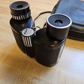 702169 Nikon Compact Binoculars 6x18 8 Degrees W Strap And Case Vintage
