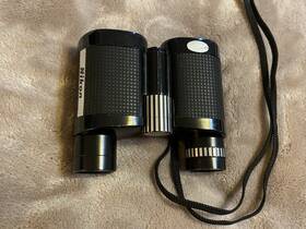 752436 Nikon Binoculars 7 X 21 7.1 Degrees Made In Japan Compact Vtg With Case
