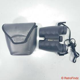 802239 Nikon Vtg Travelite Iv 10x25 Compact Binoculars With Strap And Case