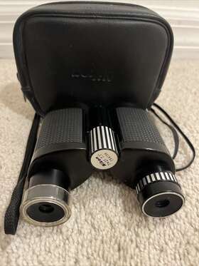 754136 Nikon 835456 Vintage Compact Binoculars 7x21 7 .1 Degrees W Strap And Case