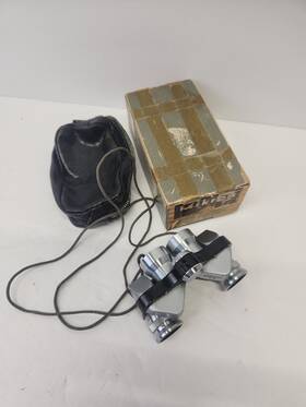 89706 Nikon Vintage Nippon Kogau Mikron Tokyo J-b7 5x15 Mini Binoculars Used