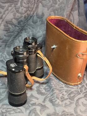 527259 Nippon Kogaku Vintage Tokyo Mikron 8 X 35 7 Coated Compact Binoculars With Case