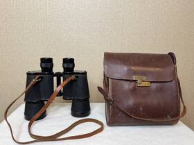 571868 Nippon Kogaku 1940s Nikko Novar 7x49 Binoculars Tokyo With Case - Excellent Cond