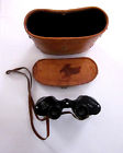 3928 No Aik Aurora Coated Lens Mm Vintage Binoculars Leather Case