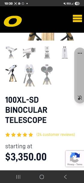 100xl-sd Oberwerk Binocular Telescope