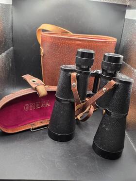 No75257 Omega 75257 Vintage Binoculars Coated Lens 7x50mm Field 7.1 W Original Case