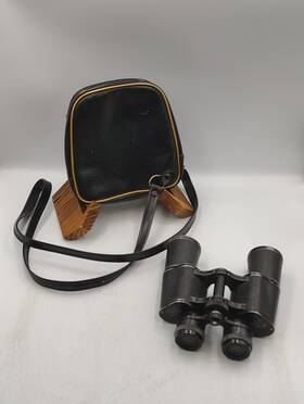 Optex 45152 Vintage 10x30 Binoculars Spi Japan Achromatic Optics With Kresge Co. Case