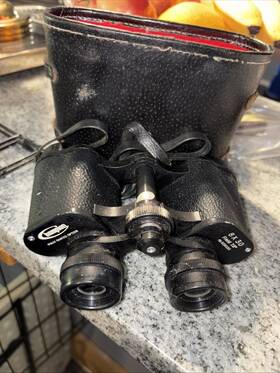 8890 Palomar Vintage Binoculars No. 8x30 Field 7.5 Degrees Coated Original Case