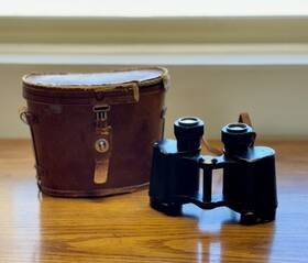 11063 Patrician Deluxe Vintage 8x30 Binoculars With Leather Case Field 75 Japan