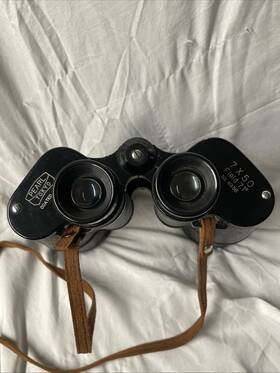 No4936 Pearl Tokyo Vintage Binoculars 7x 50 Field 71 Coded Lenses Original Case