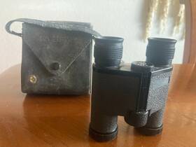 4107606 Pentax Vintage Asahi Smc Binoculars 9x21 6.4 Black With Leather Case