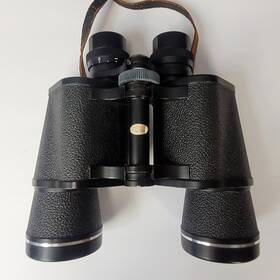 4442091 Pentax Vtg Asahi Prism Binoculars Coated Optics 7x50 Field 7.1 Inch With Case