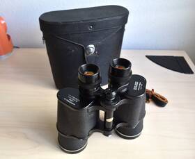 4557477 Pentax Vintage Asahi Prism 7x50 Field Binoculars 7.1 Coated Optics With Case
