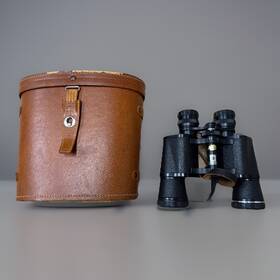 4606804 Pentax Vintage Asahi Binoculars With Ostrich Case Cartel Estate Find