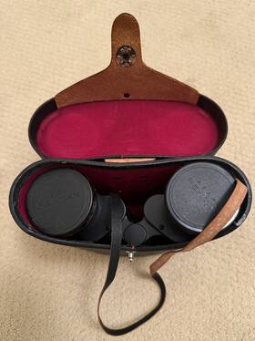 4635302 Pentax Vintage Asahi No. 10x50 Field 5.5 Prism Binoculars Japan W Case