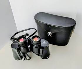 Pentax 4971323 Vintage Japanese Honeywell 7x35 Wide Field 11 Degree Binocular And Case