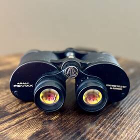 Pentax 5268800 Vintage Asahi 8x40 Wide Field 9.5 Inch Binoculars With Strap #5268800 Black