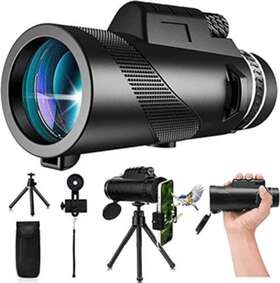 Physiophyx 759549786899 Monocular Telescope 12x42 For Adults Compact High Definition Powered Powerful