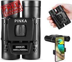 Pinka 780366610500 200x25 High Power Compact Binoculars With Clear Low Light