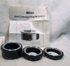 Pk-11 Pk-12 Pk-13 Nikon Mint Condition Auto Extension Rings In Original Packaging