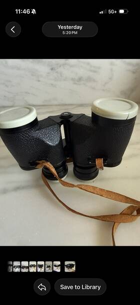 88054 Polaris Vintage 7x35 Binoculars With Case