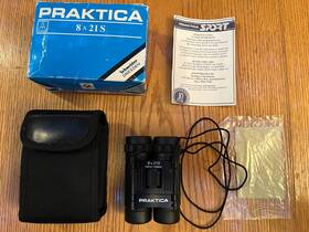 8x21s Praktica Vintage Made In Germany Schneider Dresden Compact Binoculars Euc