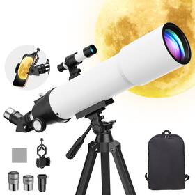 20x-150x Qunse Hl-9031 Refractor Telescope 90mm Aperture 500mm Focal Length