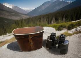 3109916 Regency Vintage Inch 7x35 Coated Binoculars With Case No. 1960 S Era