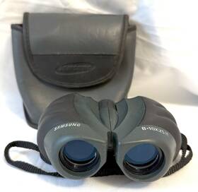 B10x25n Samsung Binoculars Compact Green Black With Case Lens Covers Strap 4x5