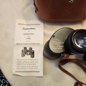 Sans & Streiffe 68857 Vintage And #911 Sightseer 8x40 Wide Angle Binoculars Japan With Case