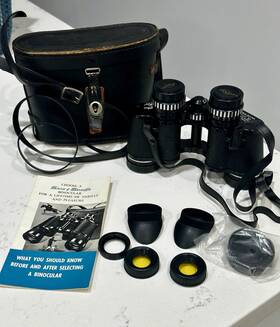 71632 Sans & Streiffe And Vintage 8 X30 Mm Binoculars No. With Case Lens Caps