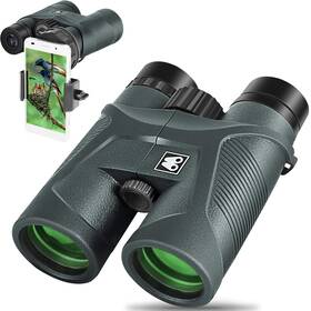 Bak4 Sarblue 727380309997 10x42 Binoculars For Adults With Smartphone Adapter Prism And Fmc Lens