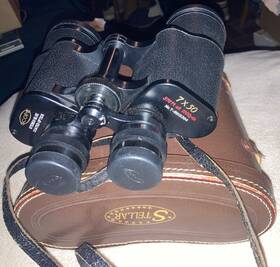 T-6915364 Scope Vintage Binoculars 7x50 376ft At 1000 Yards With Stellar Case Excellent