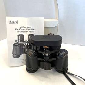 32518 Sears 7-15x35mm Zoom Binoculars With Quick Focus Original Box And Instructio