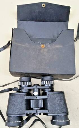 473.2520300 Sears Vintage Binoculars 7-15 X 35mm 228ft 1000yds Zoom Quick Focus With Case