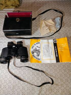 473.2530300 Sears Vintage 7 15 X 35mm Zoom Binoculars Quick Focus W Case Info